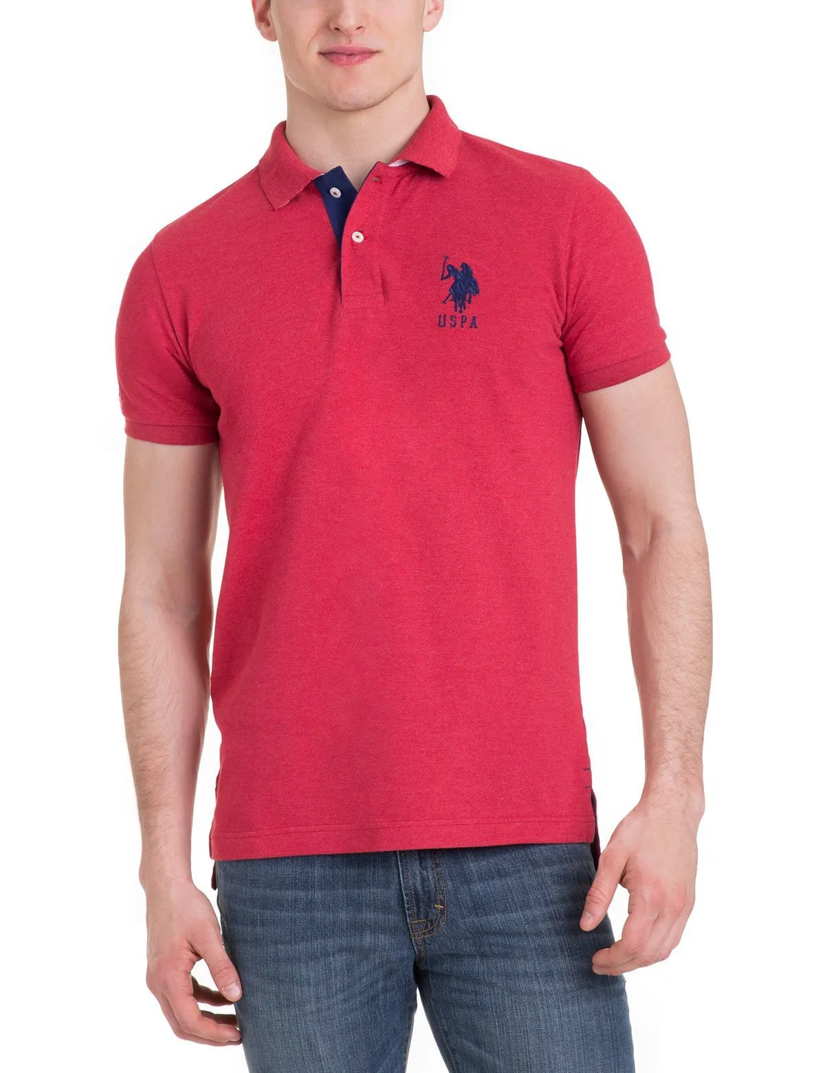 Slim Fit Pique Mesh Polo Shirt