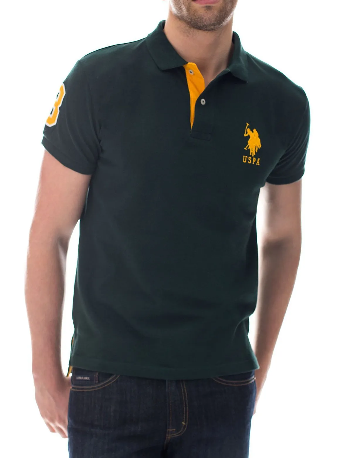 Slim Fit Pique Mesh Polo Shirt