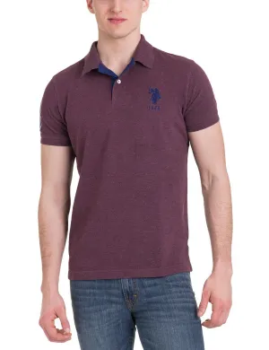 Slim Fit Pique Mesh Polo Shirt