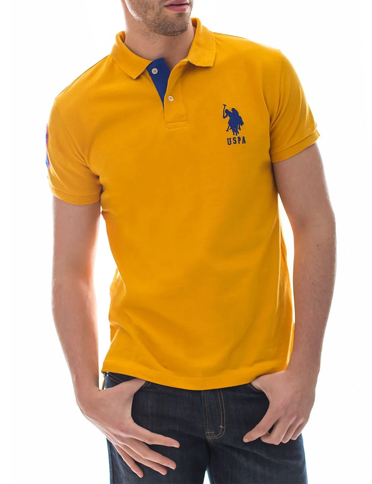 Slim Fit Pique Mesh Polo Shirt