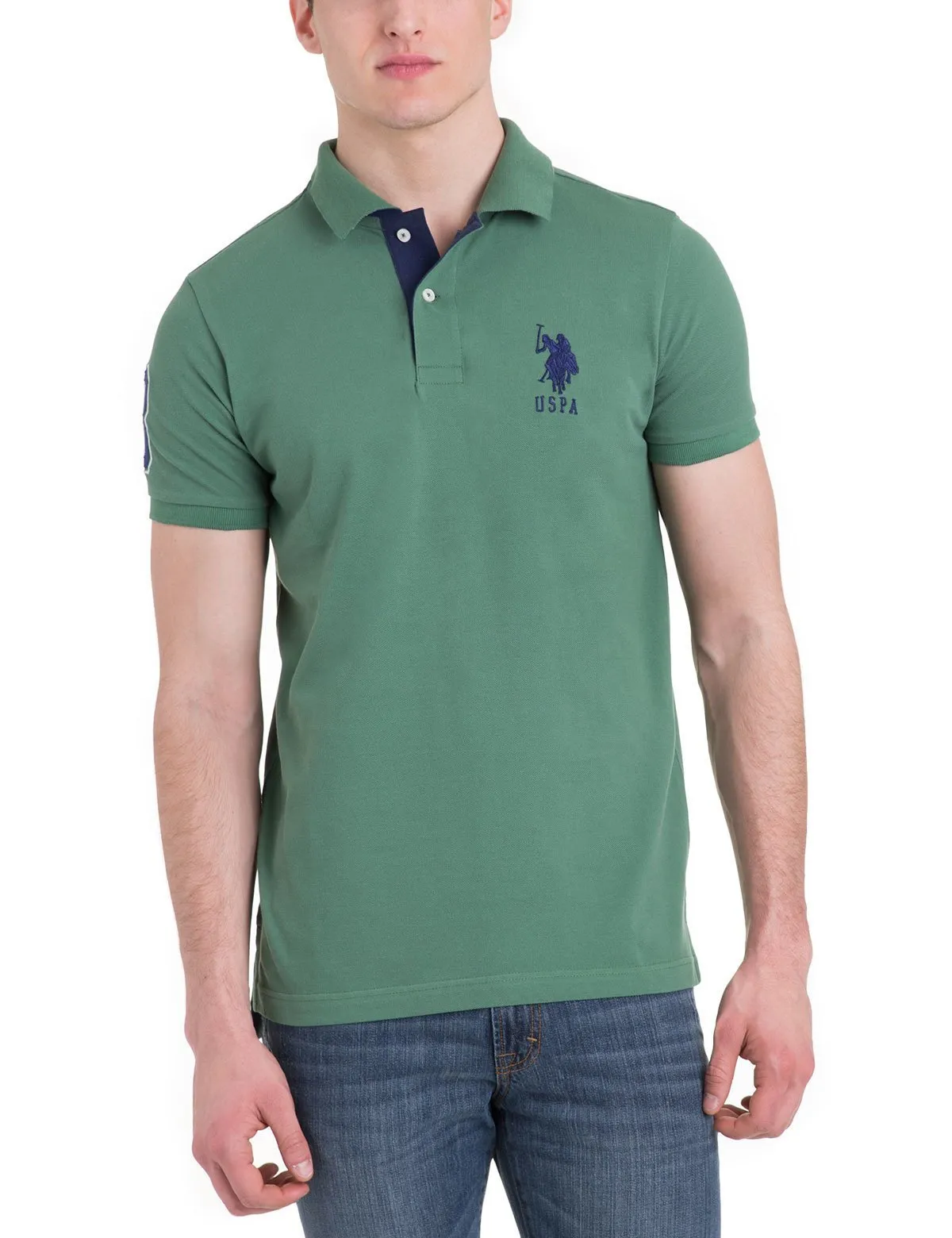 Slim Fit Pique Mesh Polo Shirt