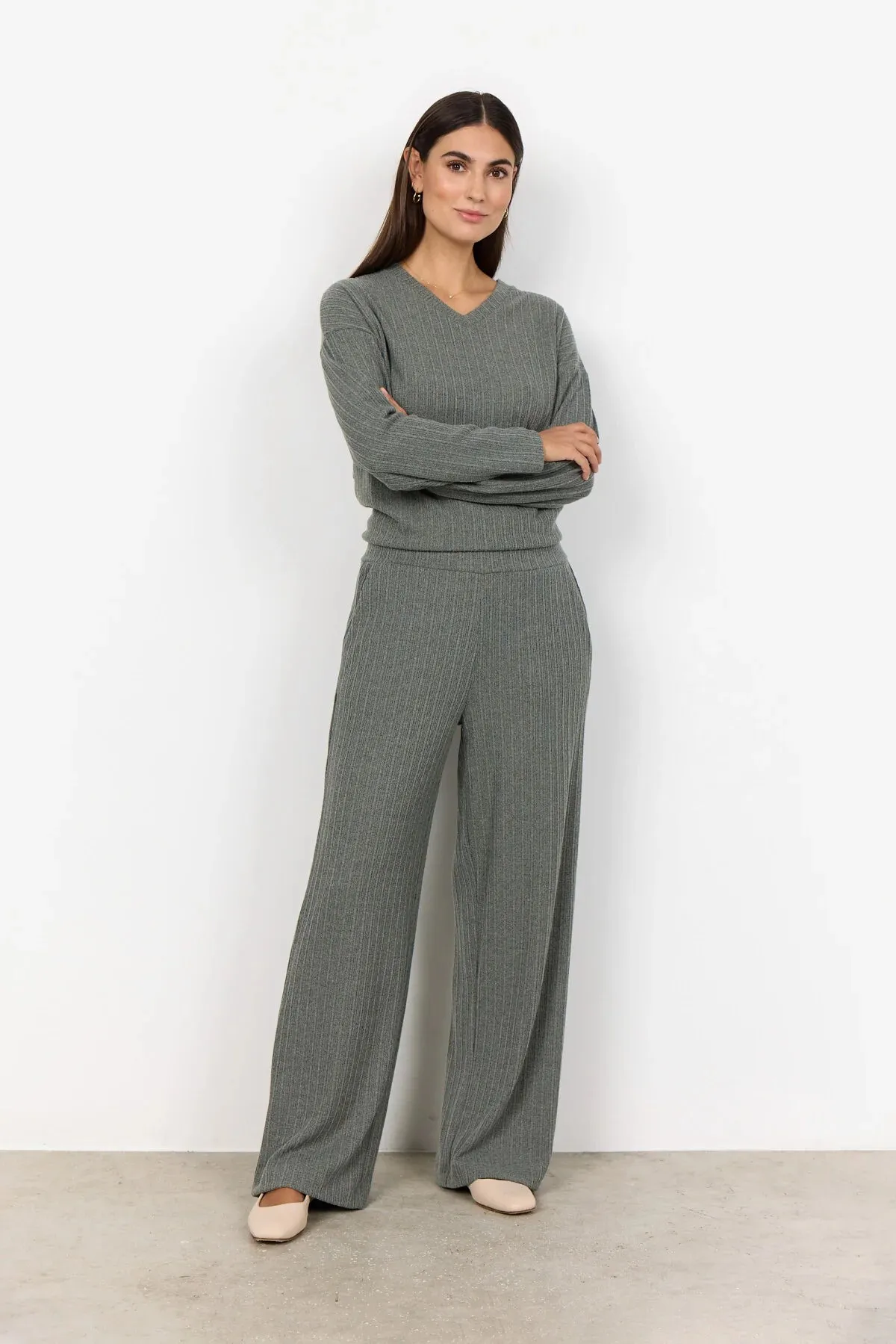 Soya Concept - Isel 8 Dusty Green Pants