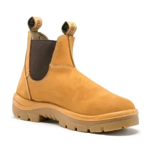 Steel Blue Wheat Hobart Steel Toe Cap Elastic Side Safety Boot (312101) (Pre-Order)
