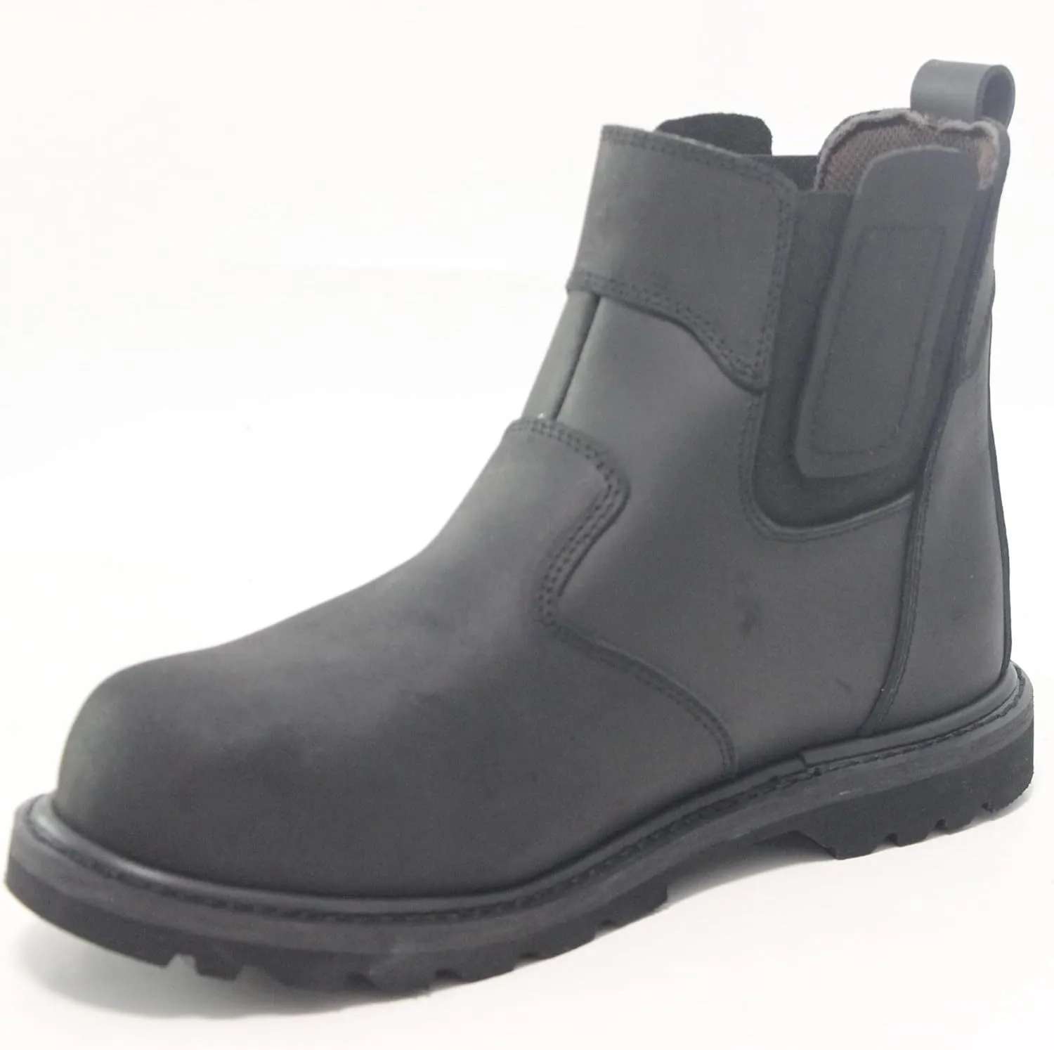 Steel Toe Safety Ankle Work Boots for Mens Made of Leather Comfortable Non-slip Waterproof Industrial Construction Safety Workboots  