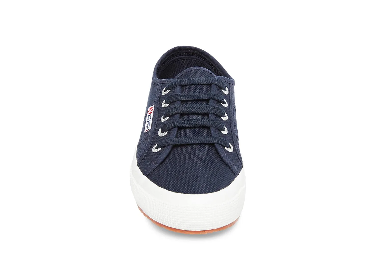 Superga 2750 Cotu Classic Unisex Lace Up Fashion Shoe Sneaker White Navy Canvas (38 (US Men's 6, US Women's 7.5) Medium, NAVY)