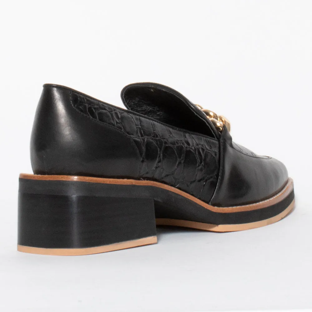 Tamara London Bambino Loafer Black/Croc