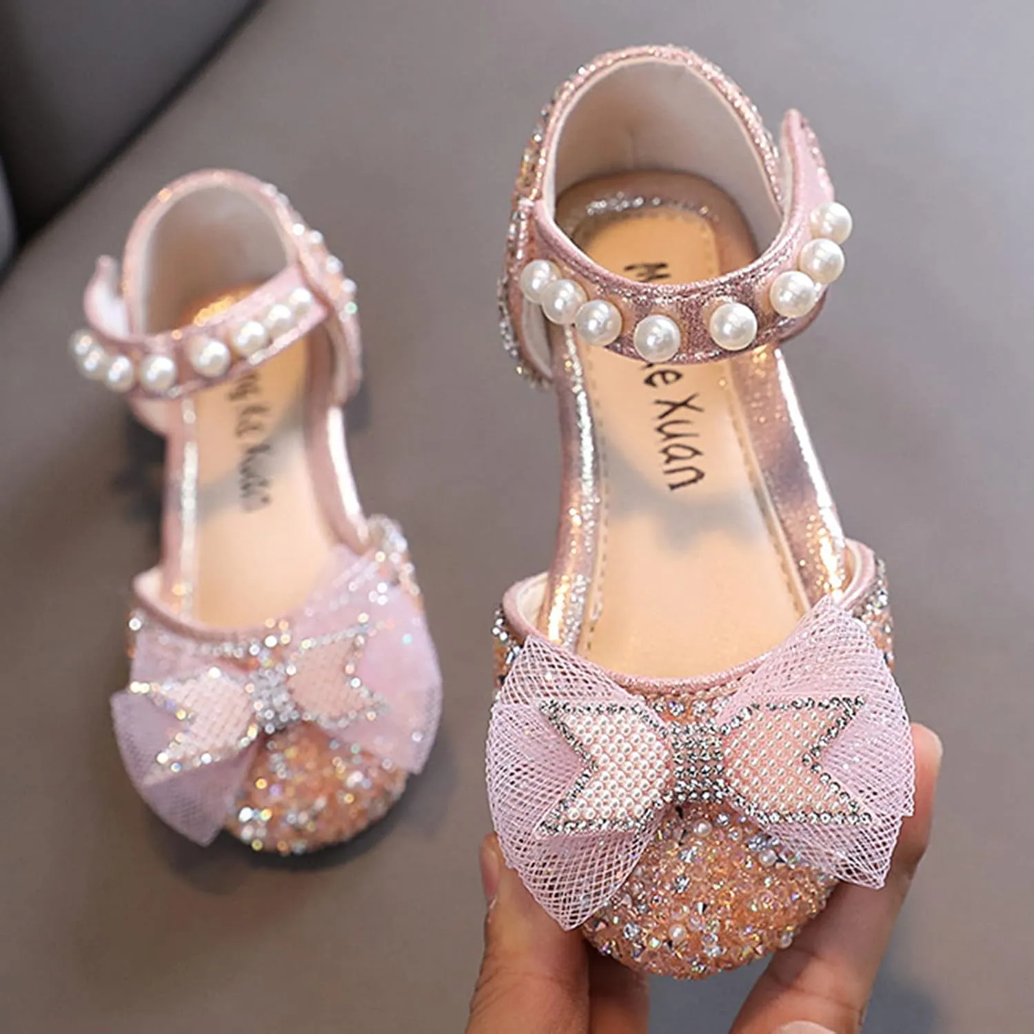 Toddler Glitter Sandals Fashion Spring And Summer Girls Sandals Party Dress Dance Show Kids Dress Sandals Girls