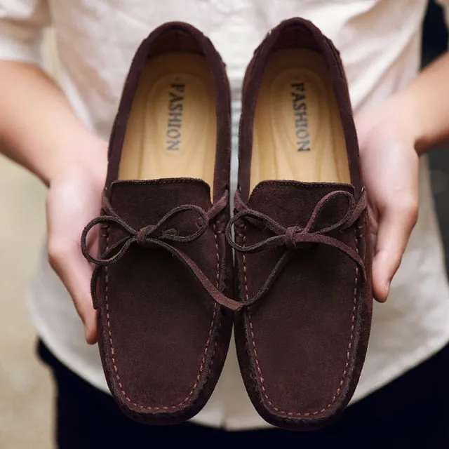 Top Quality Classic Cow leather Suede Loafers