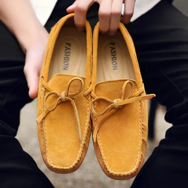 Top Quality Classic Cow leather Suede Loafers