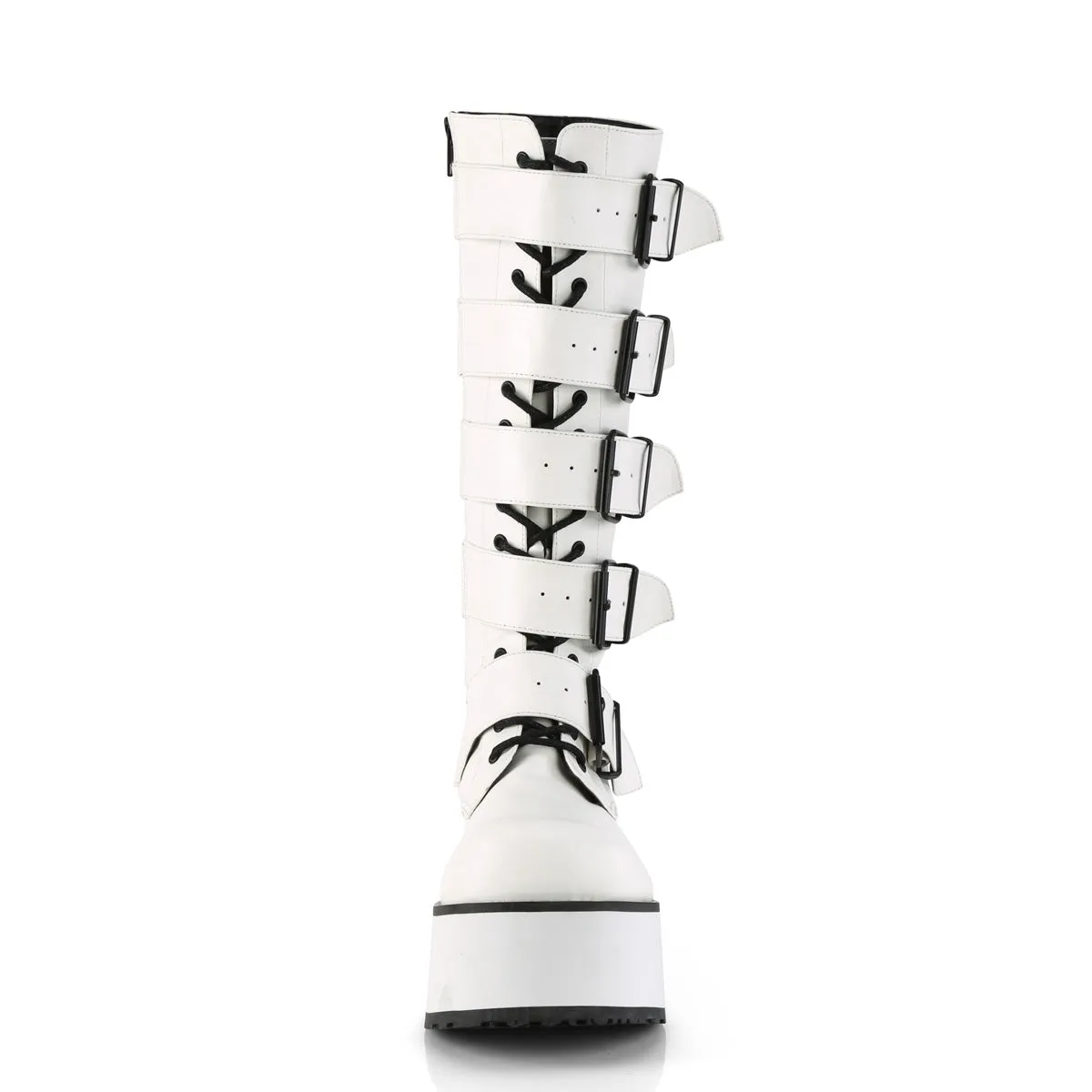 TRASHVILLE-518 Demoniacult Alternative Footwear Unisex Platforms Boots