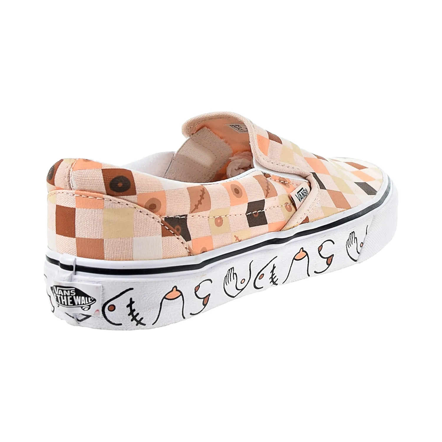 Vans Classic Slip-On "Breast Cancer Awareness" Men's Shoes Nude Check-True White