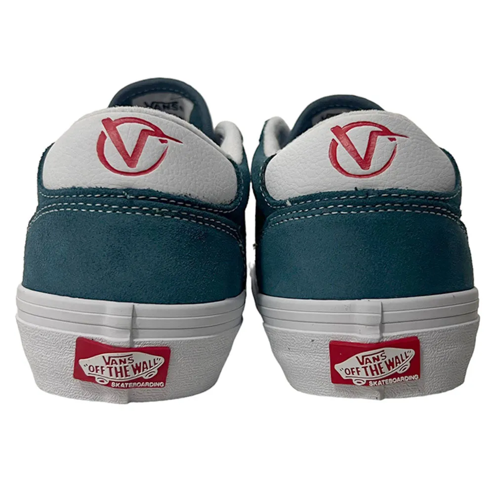 Vans Rowan Leather Blue Suede Shoes