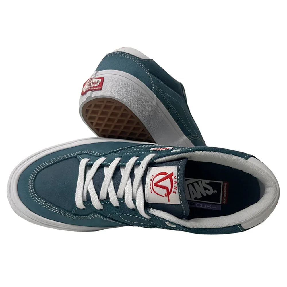 Vans Rowan Leather Blue Suede Shoes