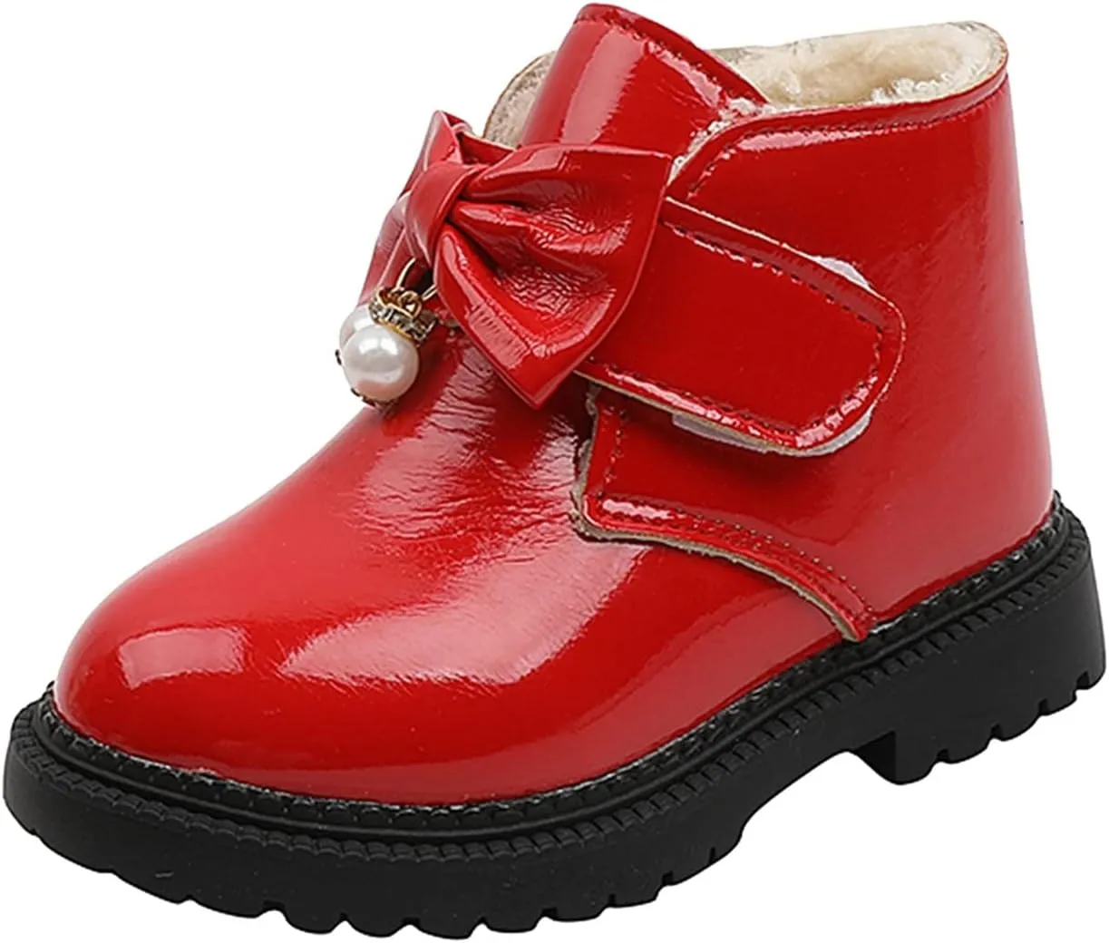 Winter Girls Boots Fashion Autumn and Winter Girls Snow Boots Thick Bottom Non Slip Warm and Toddler Furry Boots