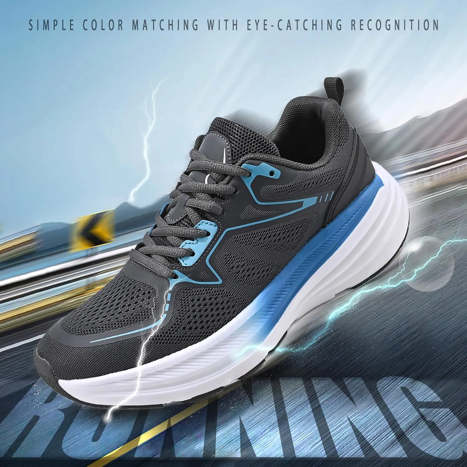 Women Men's Road Running Shoes Lightweight Breathable Comfortable Non Slip Fashion Sneakers