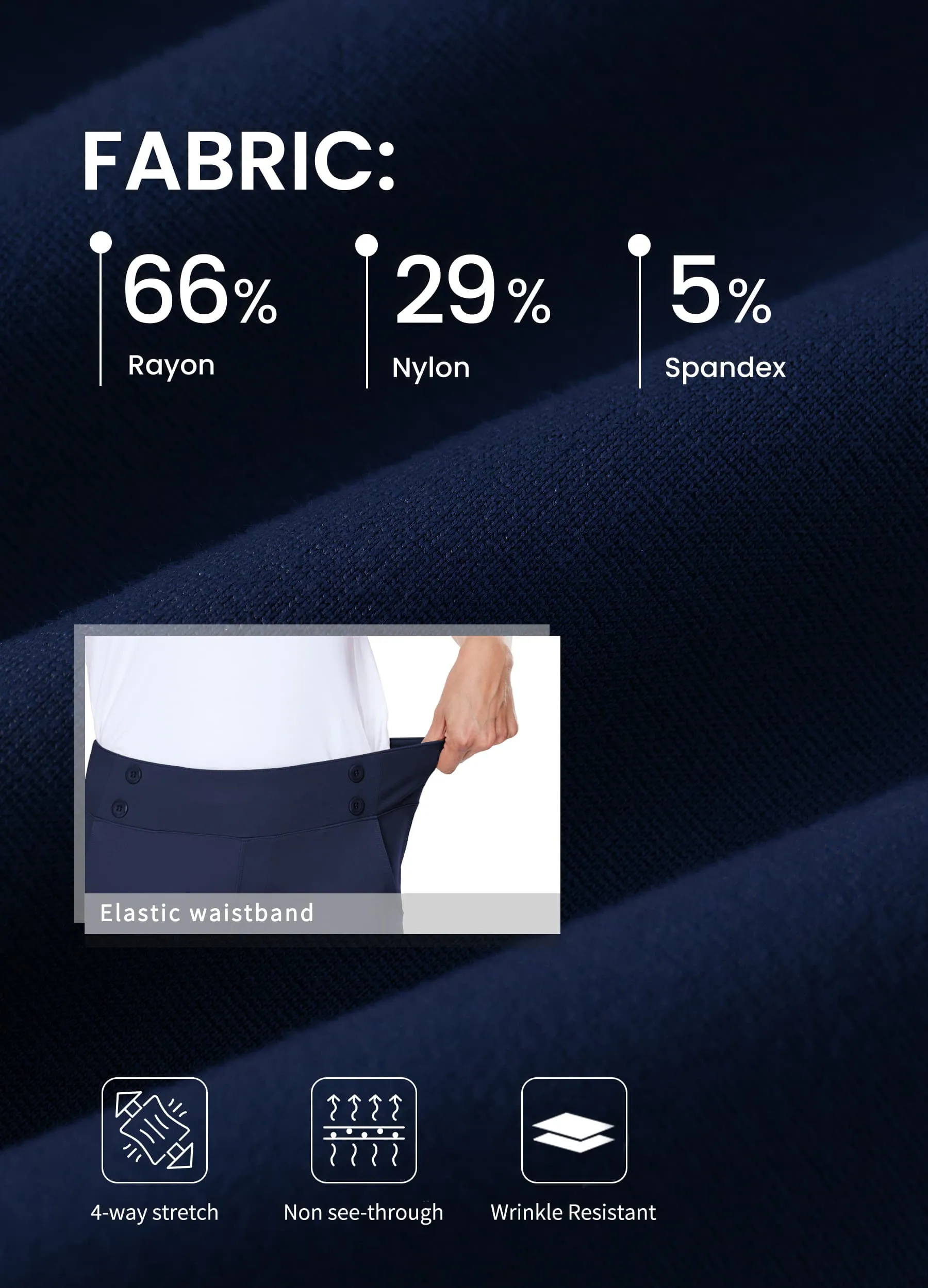 Women's Button Pull On Capris