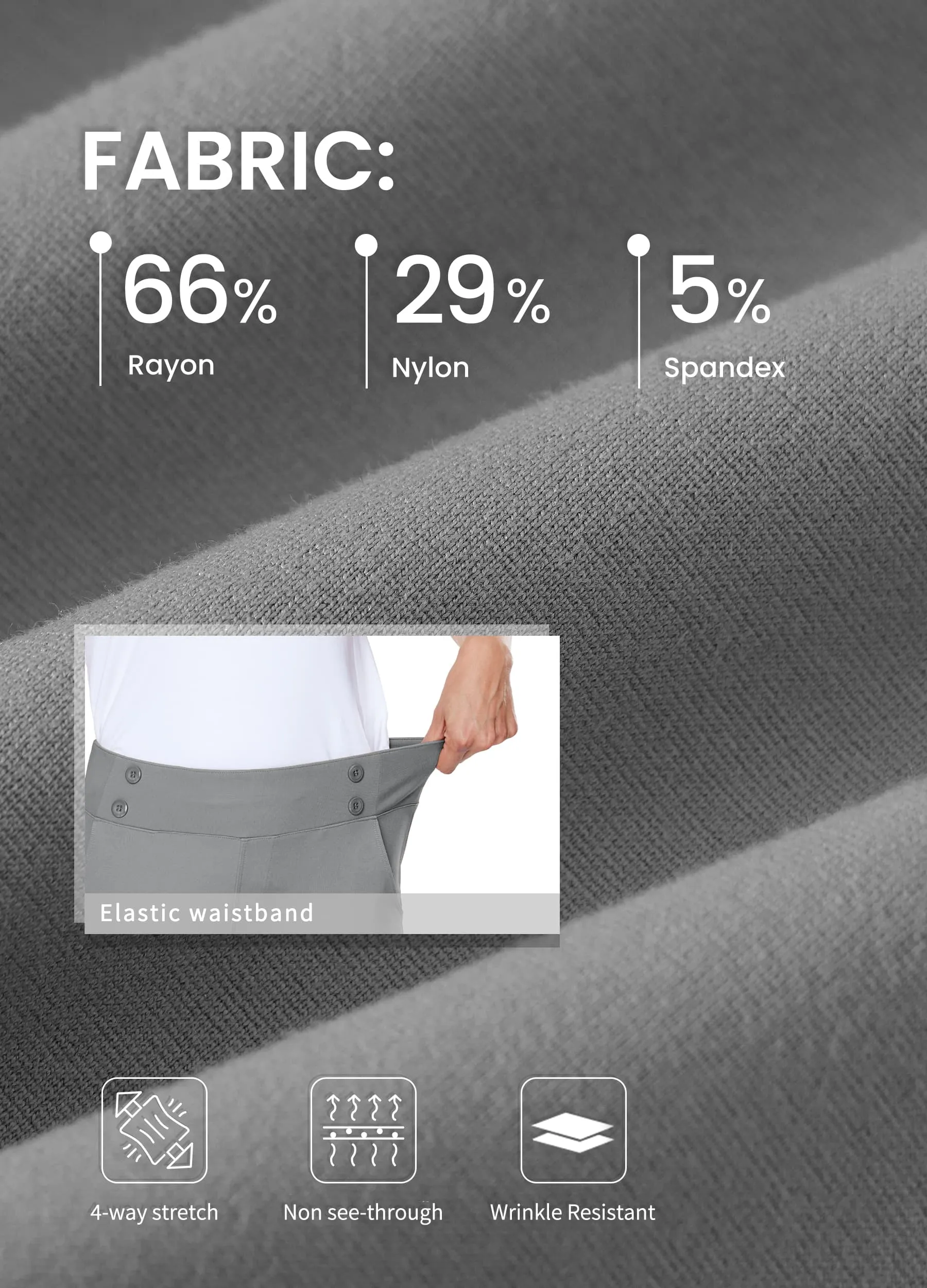 Women's Button Pull On Capris