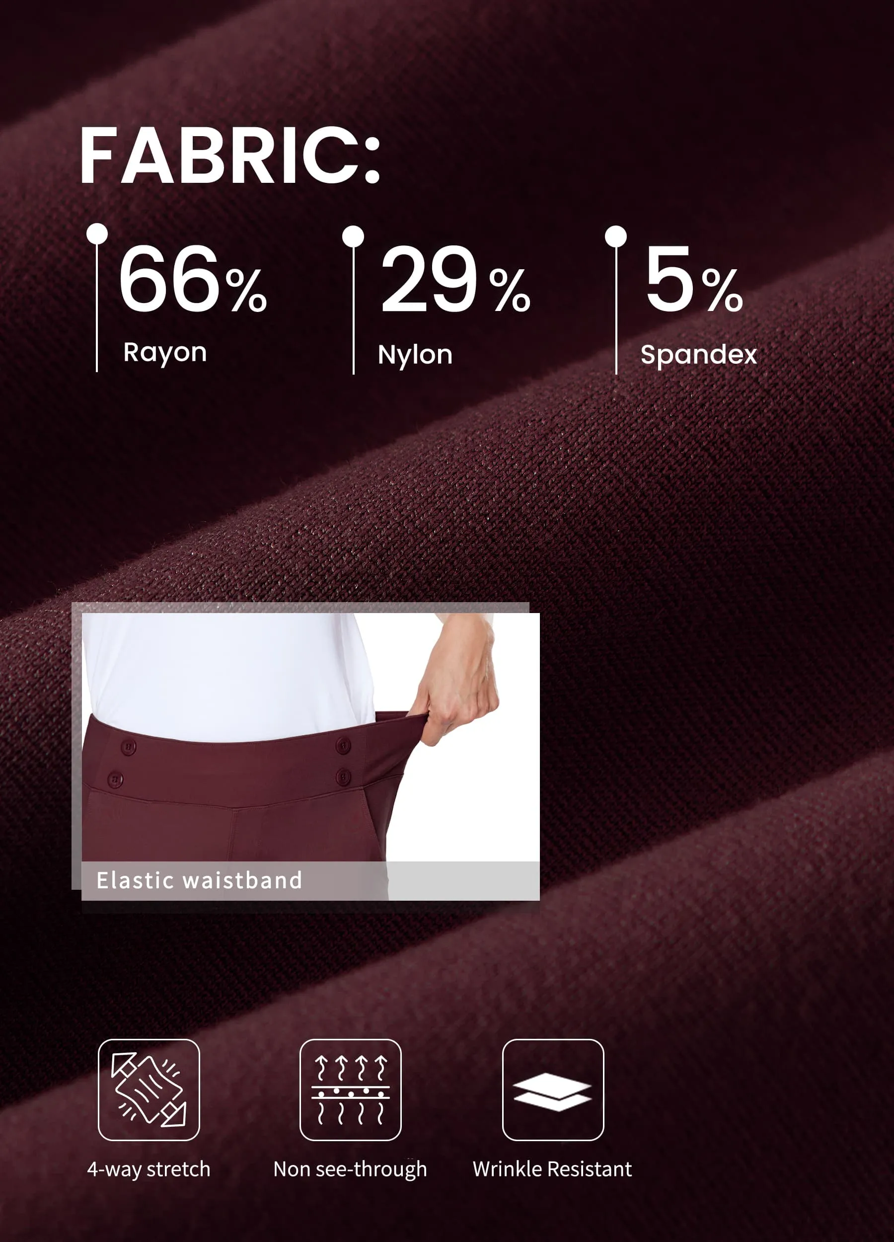 Women's Button Pull On Capris
