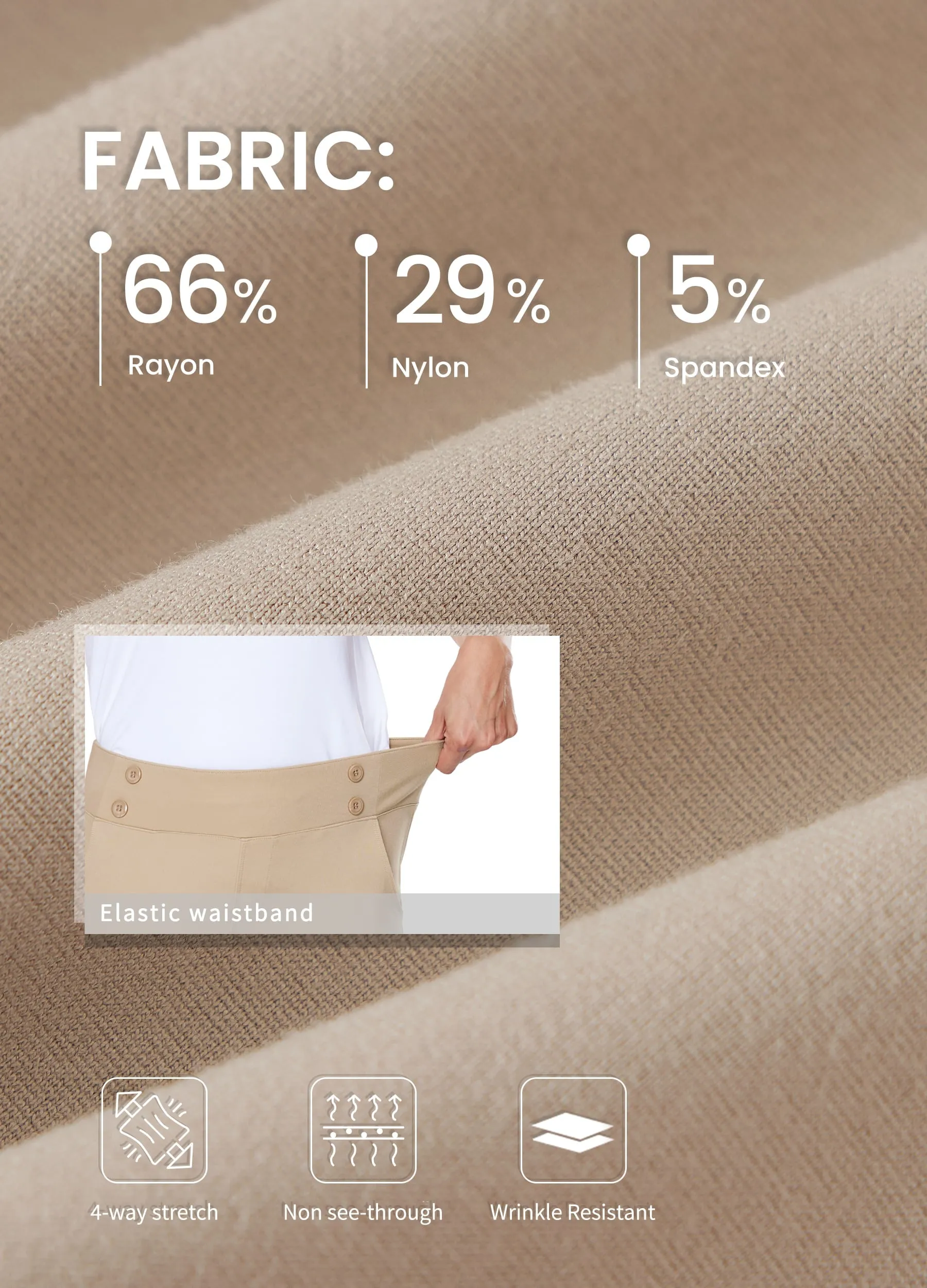 Women's Button Pull On Capris