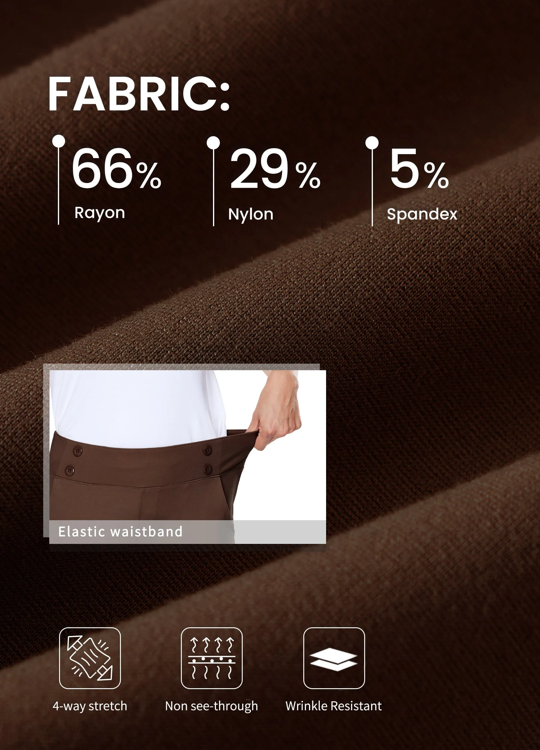 Women's Button Pull On Capris