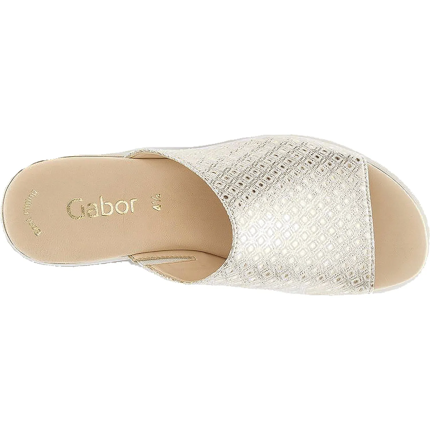 Women's Gabor 4.613.62 Panna Metallic Leather