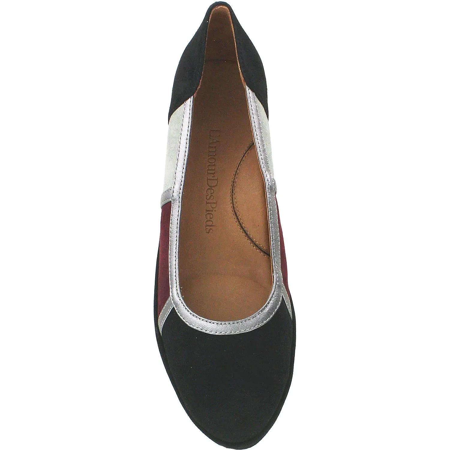 Women's L'Amour Des Pieds Bettyjane Black/Grey/Mulberry Leather/Suede