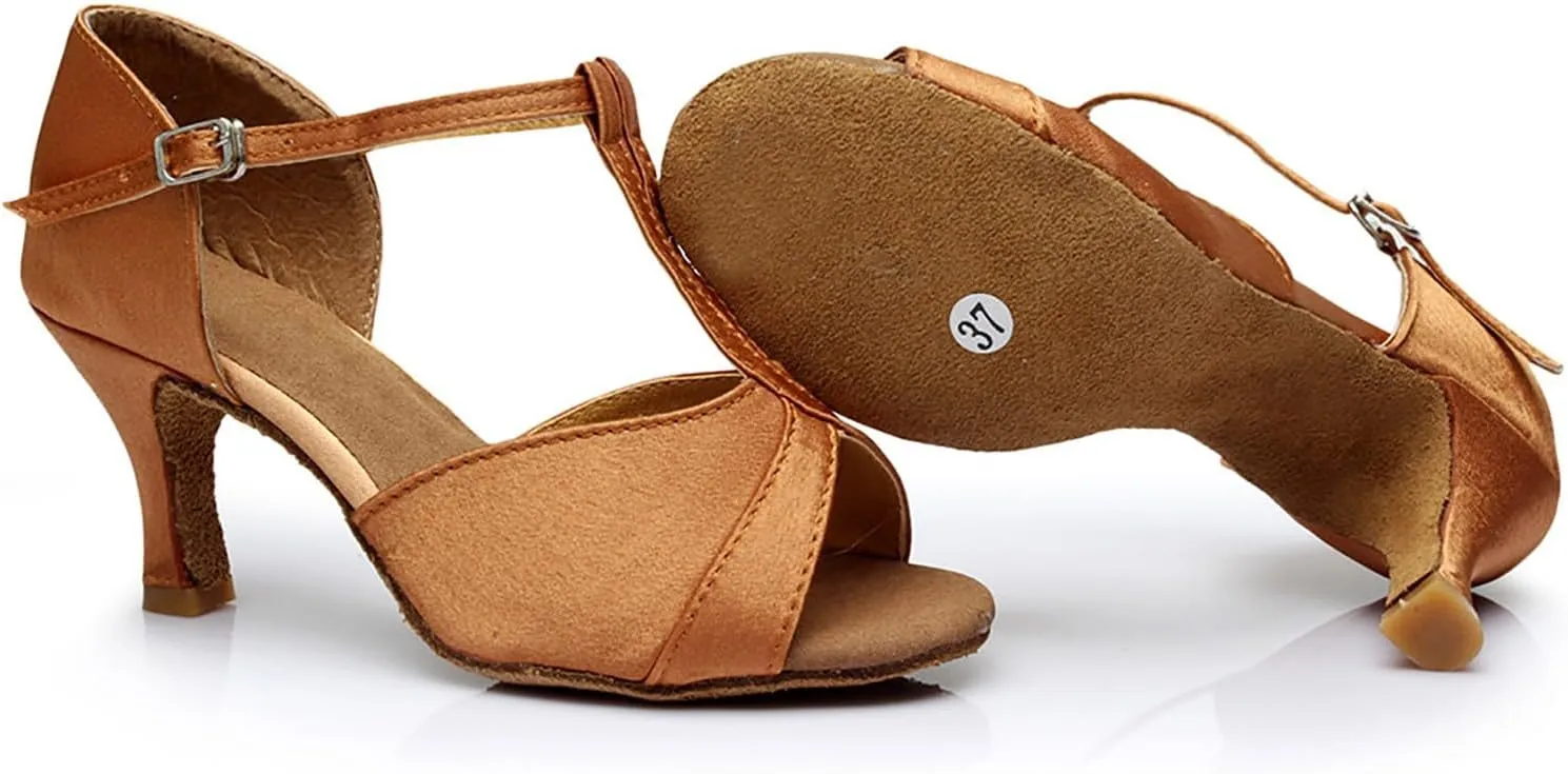 Women's Sandals Women's Latin Dance Shoes Ballroom Performance Practice Dancing Shoes High Heels Platform Sandals