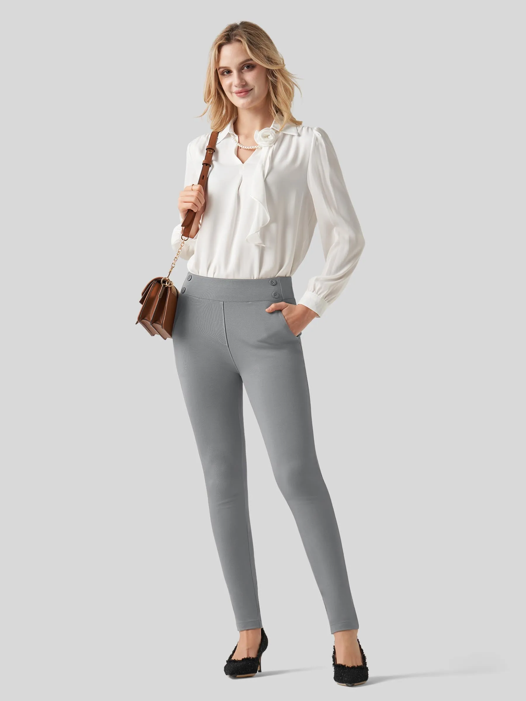 Women's Skinny Work Slacks 27 Inch