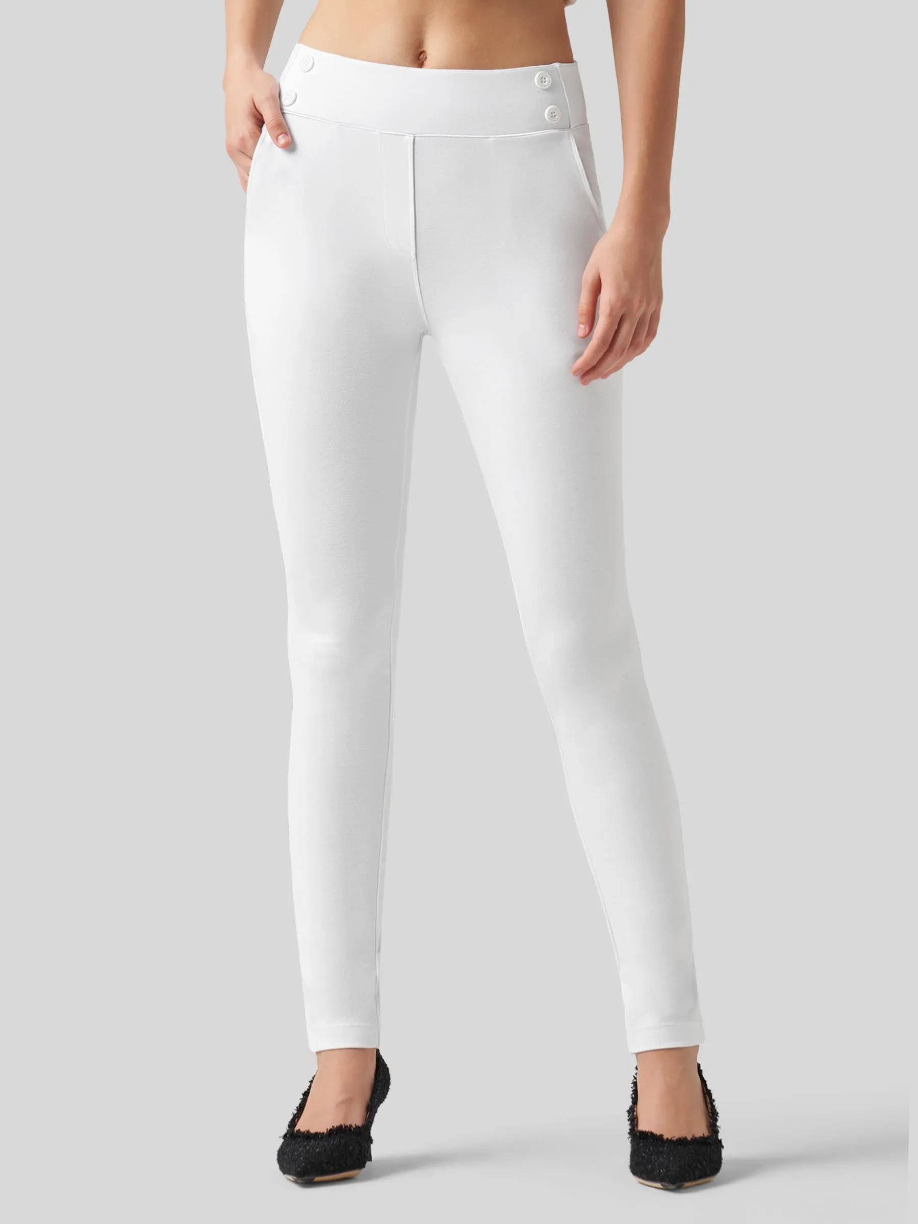 Women's Skinny Work Slacks 27 Inch